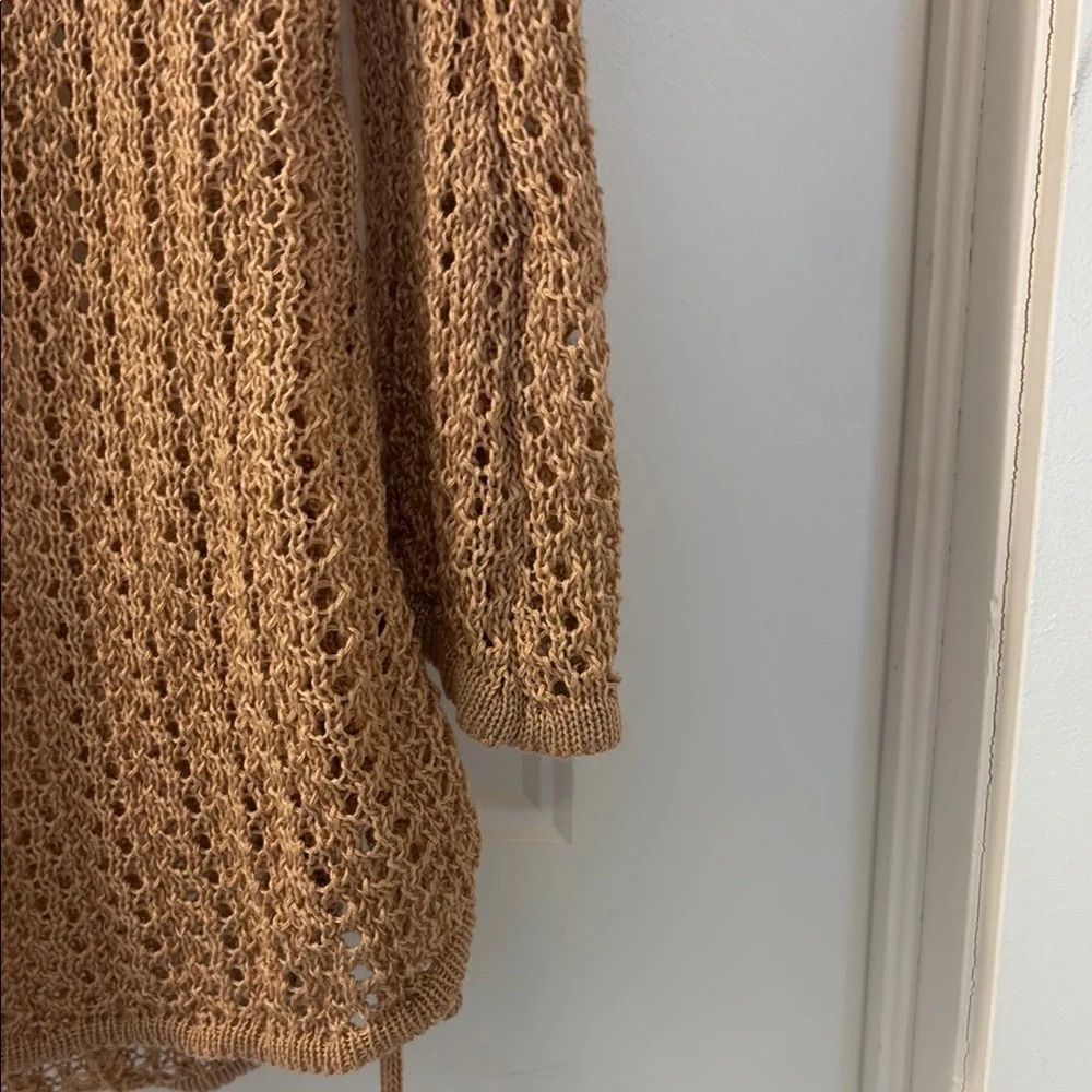 SHEIN Tan Ribbed Long Sleeve Bodycon Dress - Picture 5 of 10